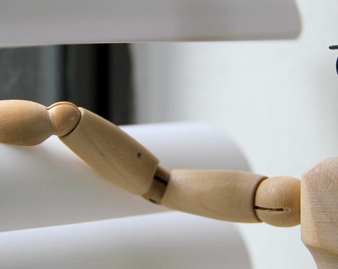 Looking through blinds